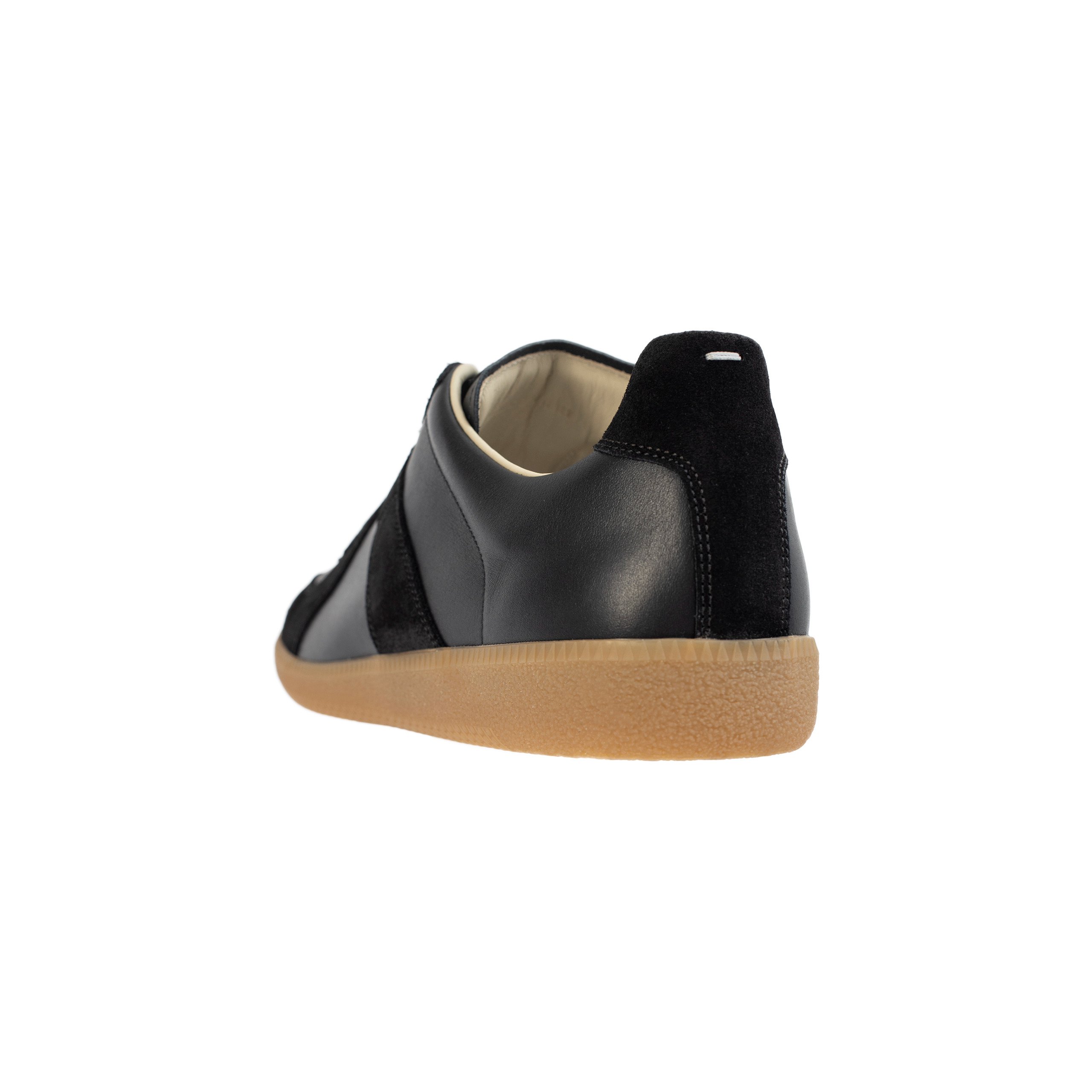 BLACK LEATHER SNEAKERS - 6