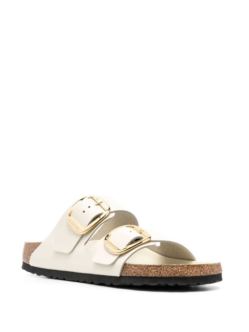 BIRKENSTOCK buckled leather sandals outlook