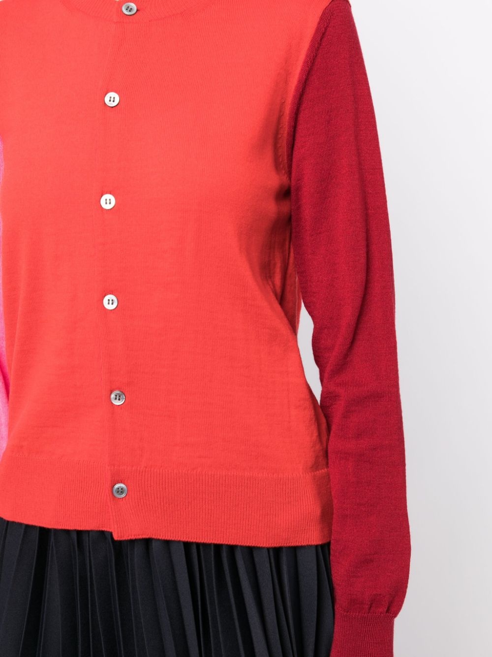 colour-block cardigan - 5
