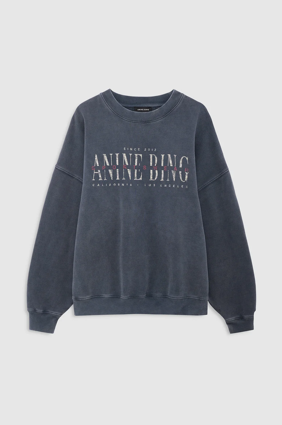 Miles Sweatshirt Sport Club - Washed Black - 1