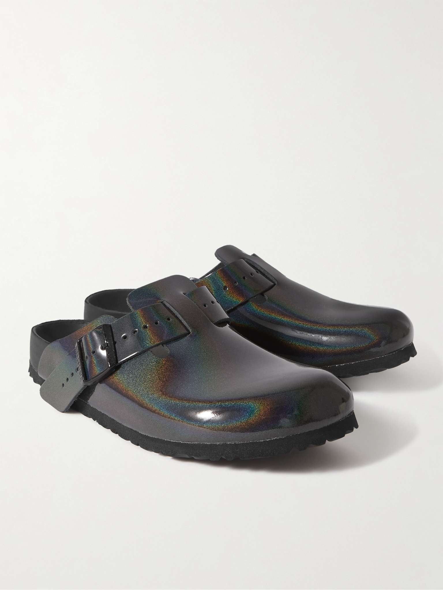 + Birkenstock Boston Iridescent Leather Clogs - 4