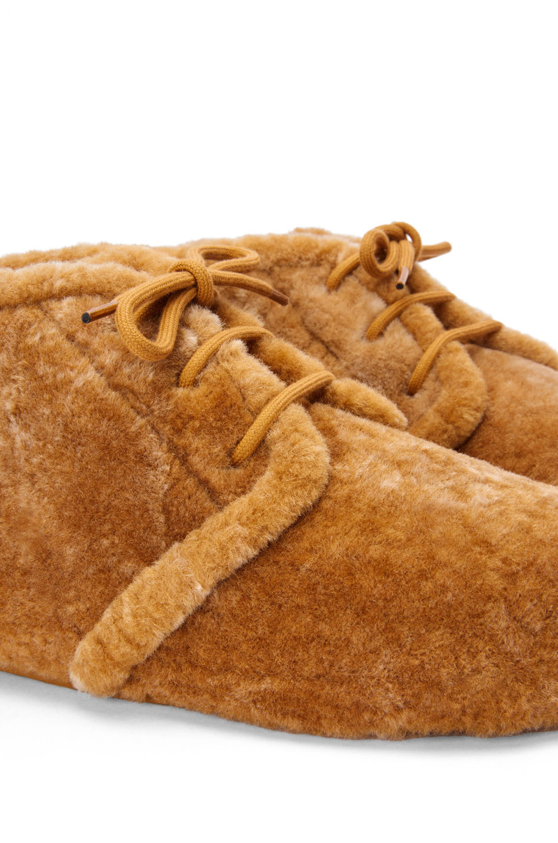 Lago lace-up bootie in shearling 4