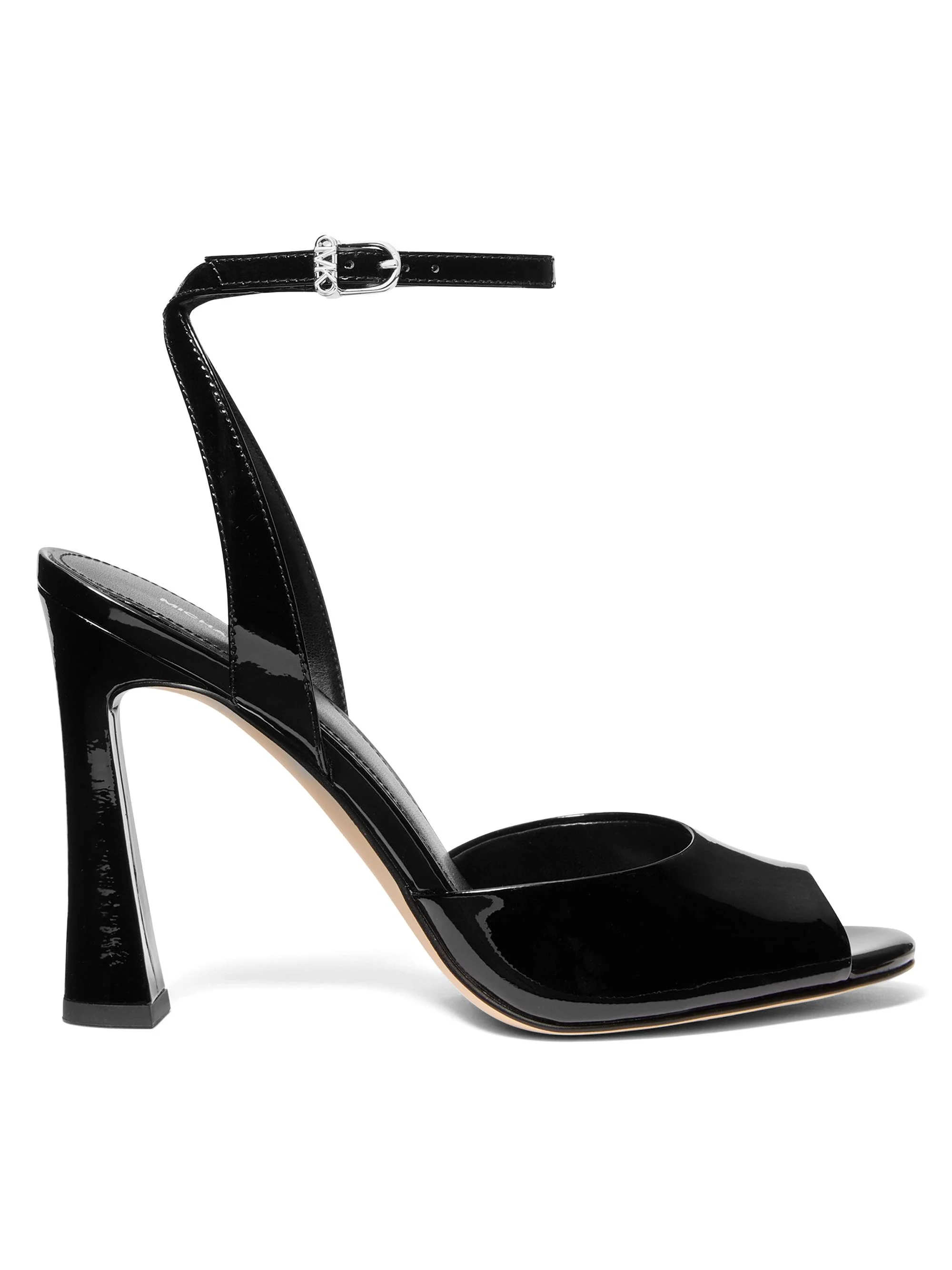 Women's Rosie 100MM Patent Leather Sandals - Black - 1