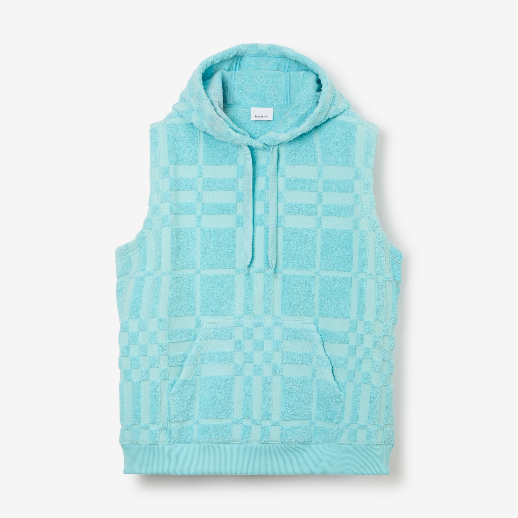 Check Cotton Jacquard Hoodie - 1