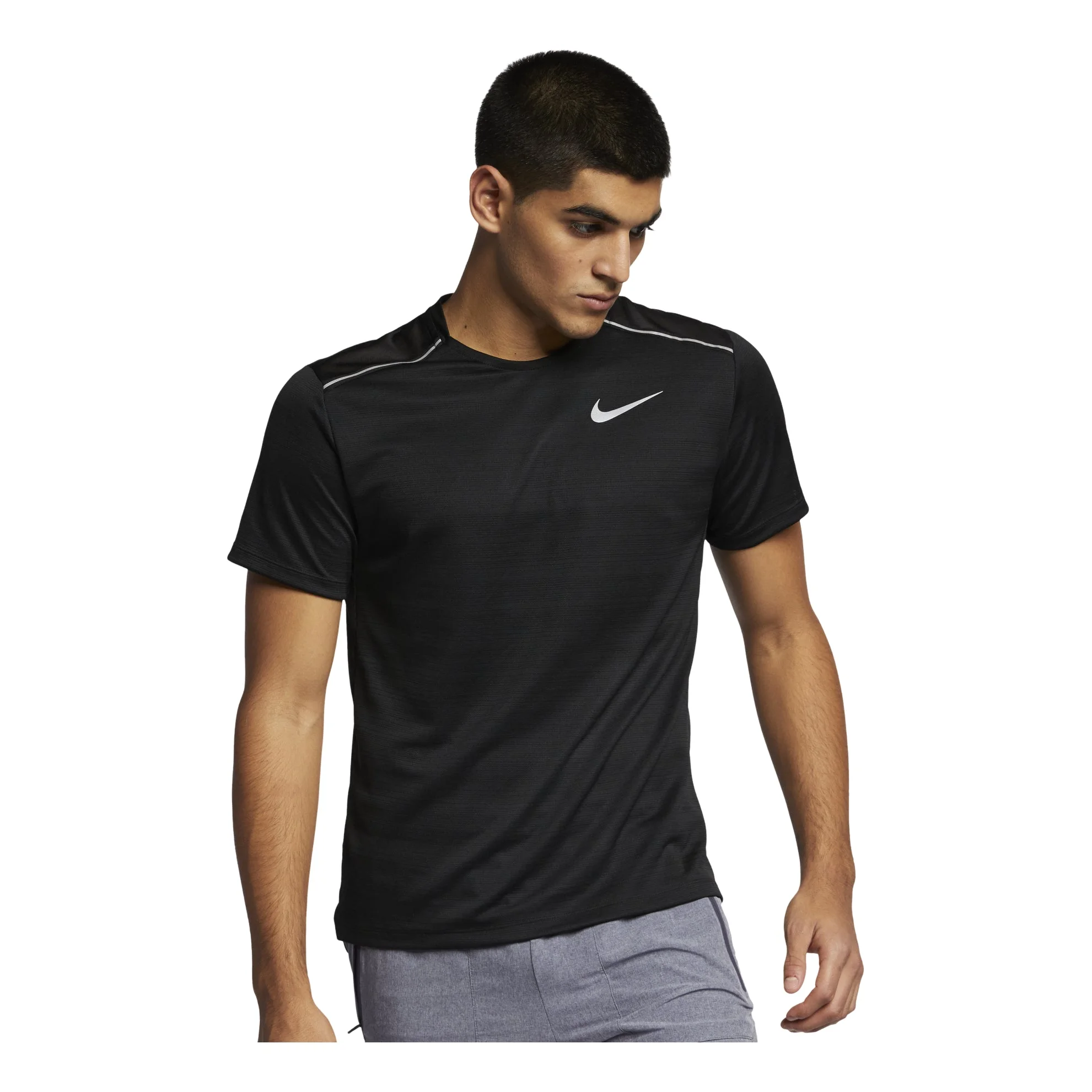 Nike Athleisure Casual Sports Round Neck Short Sleeve Black AJ7566-010 - 1