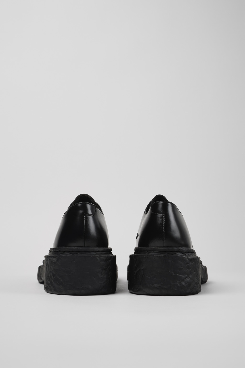 Black Leather Bluchers - 3