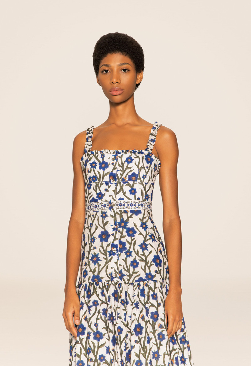 Avellana Mandevilla Blue Maxi Dress 6