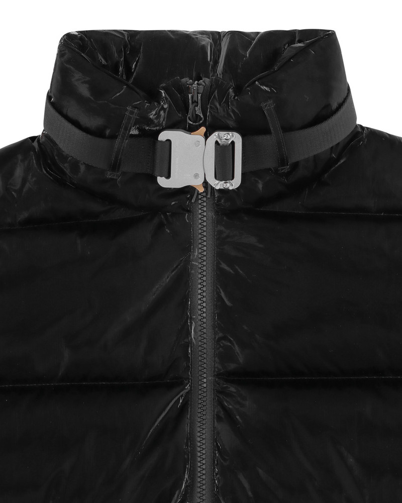 PUFFER COAT W SILVER BUCKLE 10