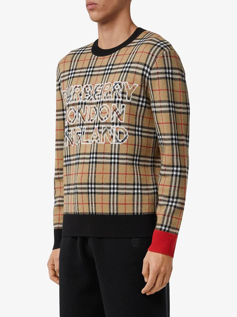 Vintage Check jacquard jumper - 3