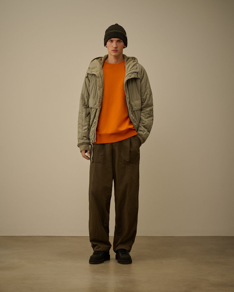 C.P. Company Diagonal Raised Fleece Crewneck Lens Sweatshirt outlook