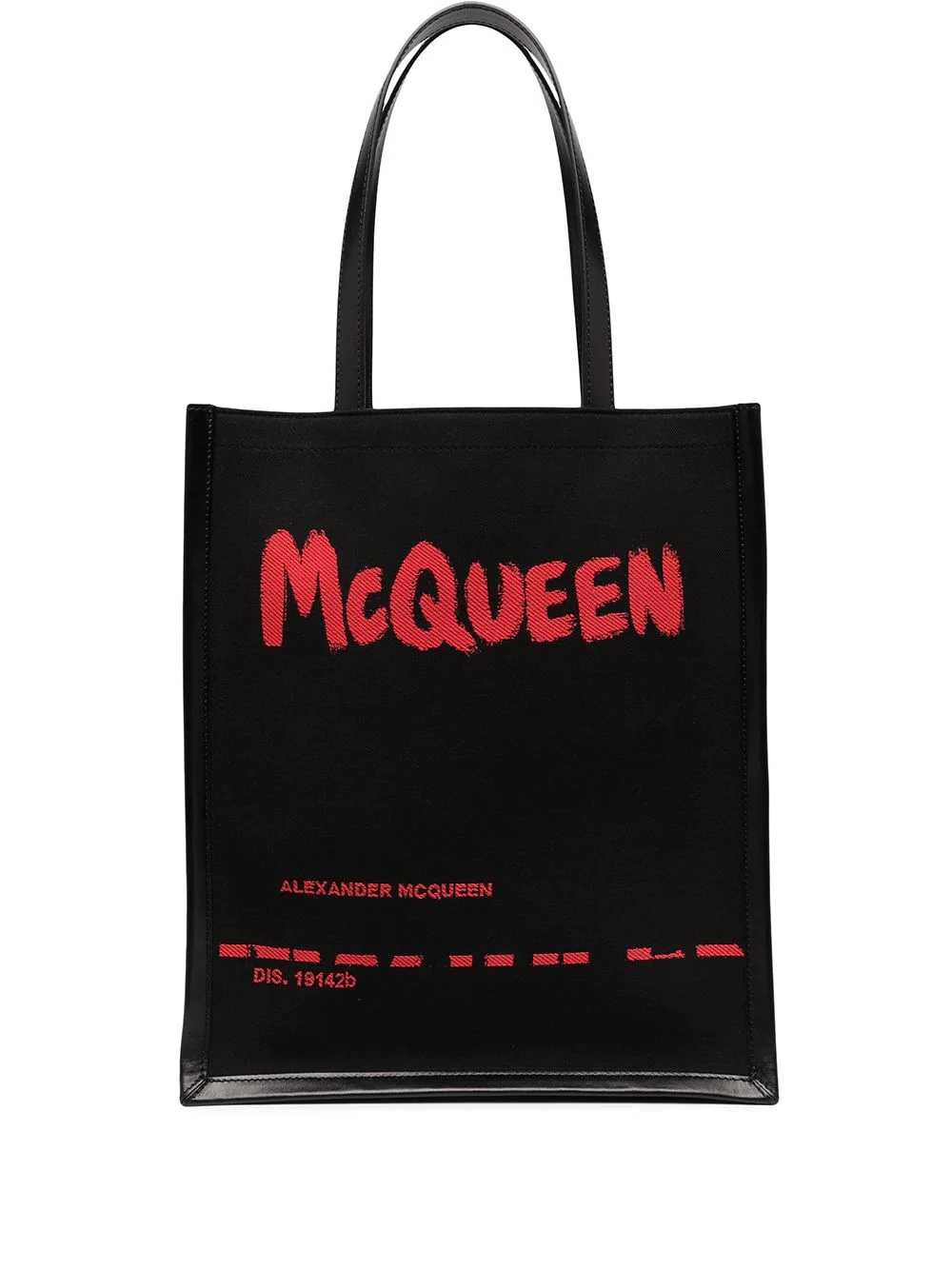 logo print tote bag - 1