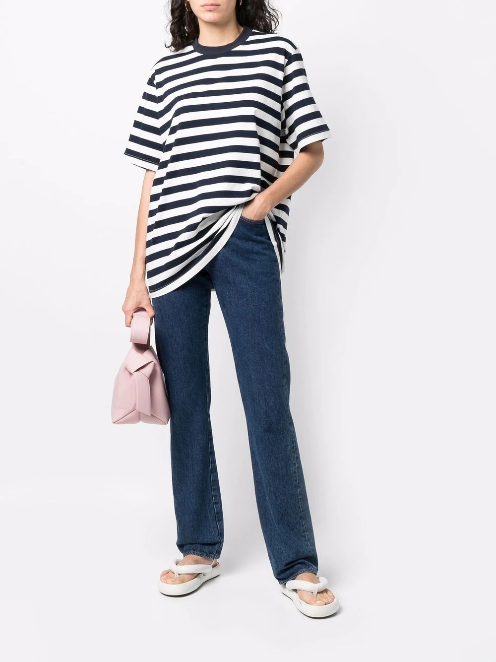 striped print T-shirt - 3