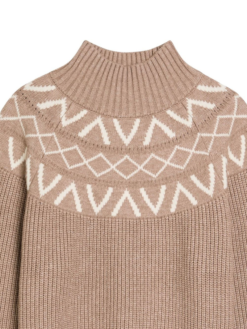 VARLEY patterned knitted sweater outlook