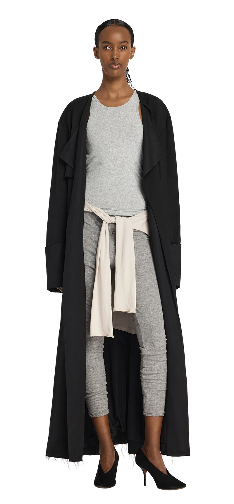 entire studios VELA TRENCH BLACK outlook