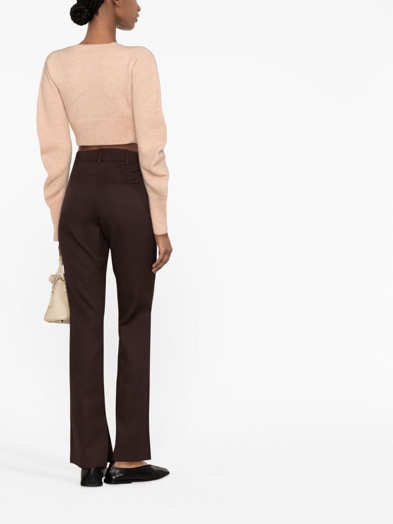 flared-leg trousers - 4