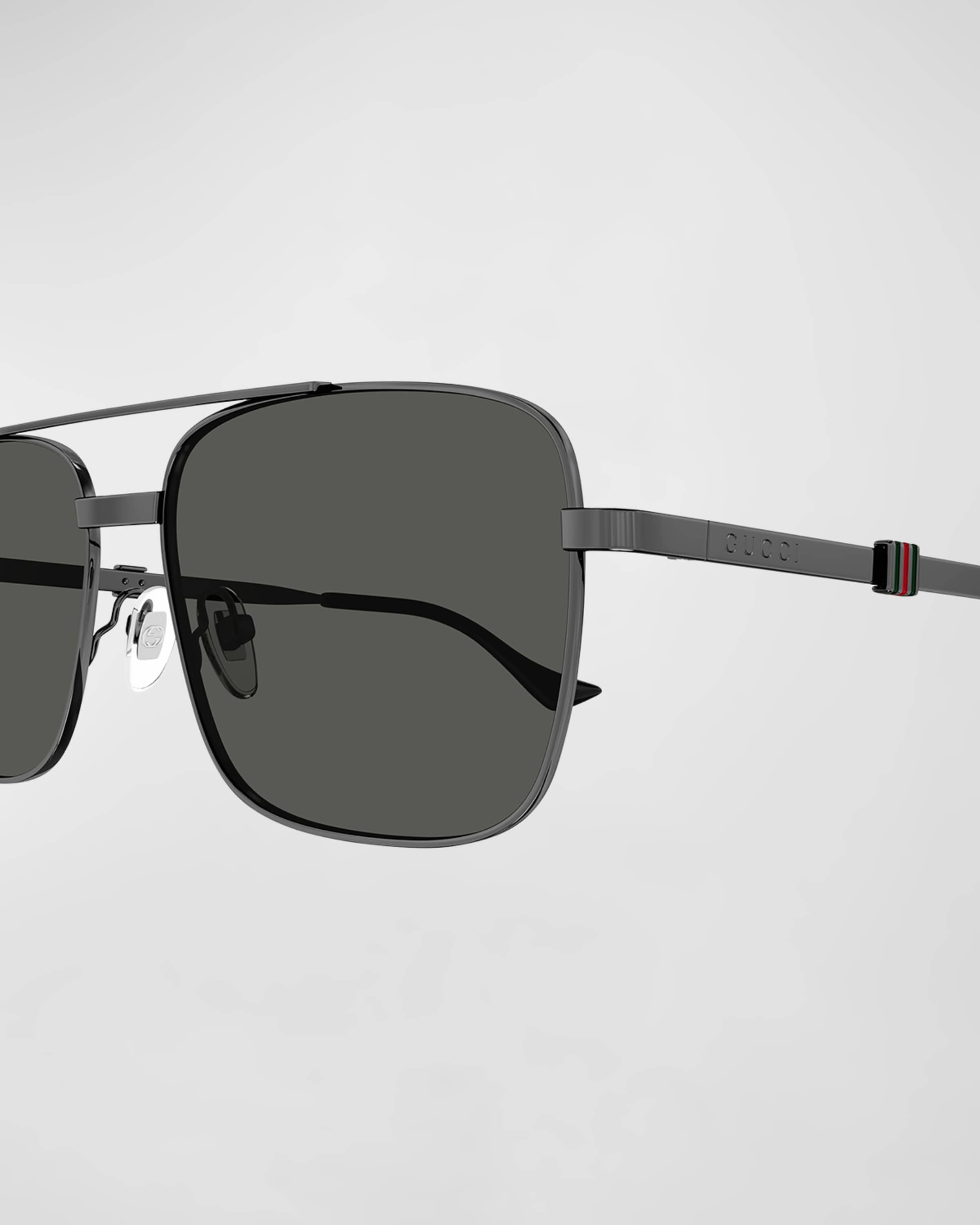 Men's Metal Rectangle Sunglasses - 2
