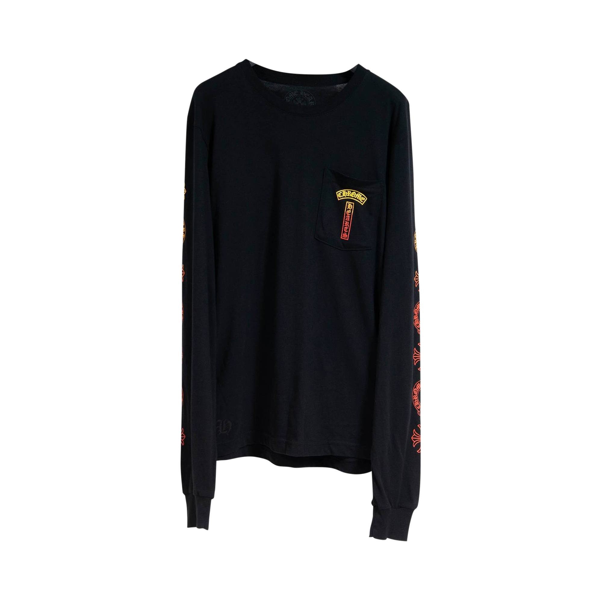 Chrome Hearts Gradient Logo Long-Sleeve T-Shirt 'Black' - 1