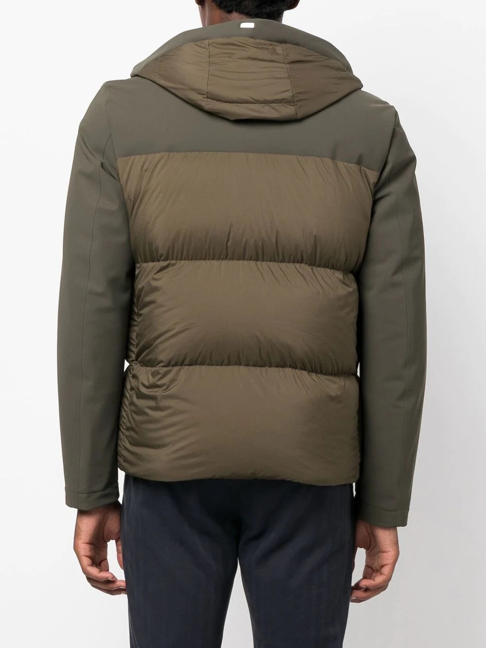 padded-design hooded jacket - 4