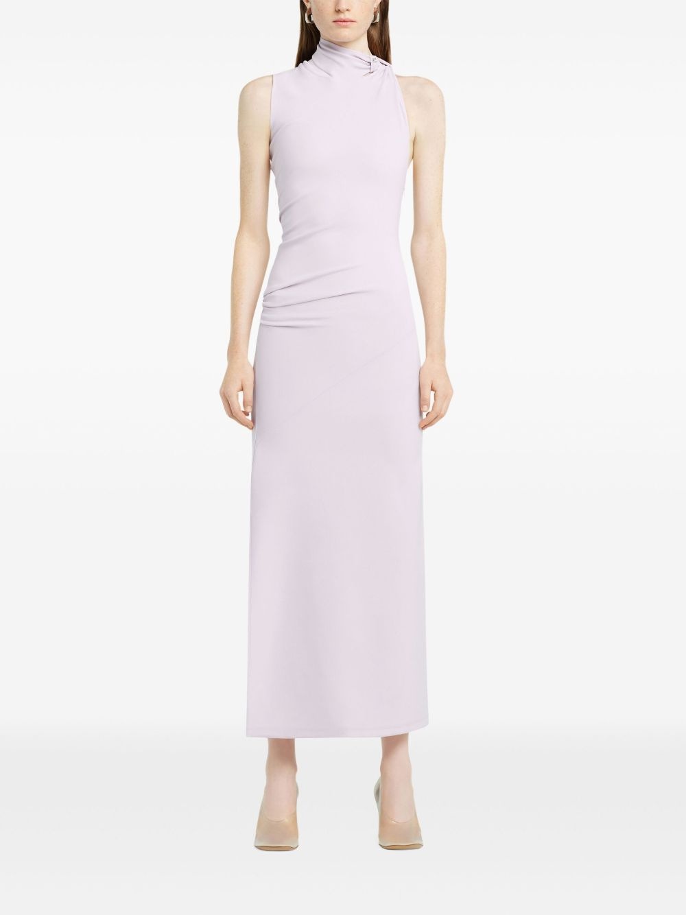 draped maxi dress - 2