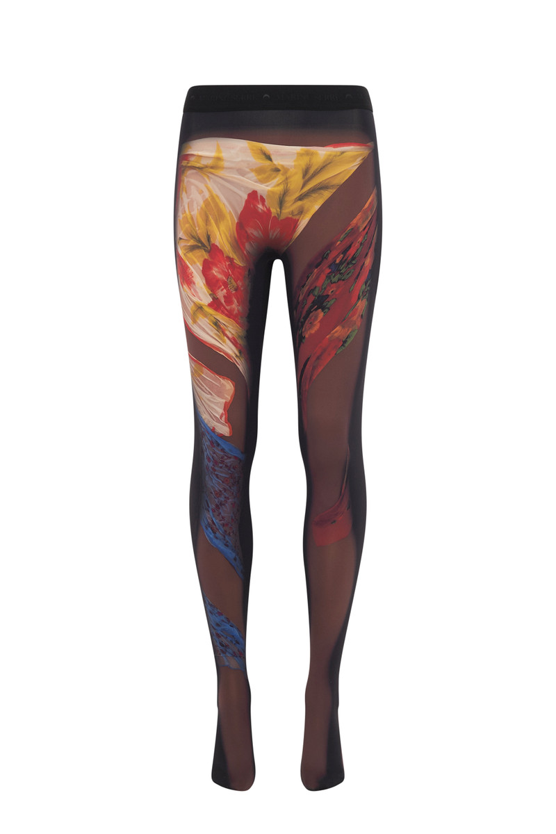 Recycled Draped Statue Jersey Leggings 1