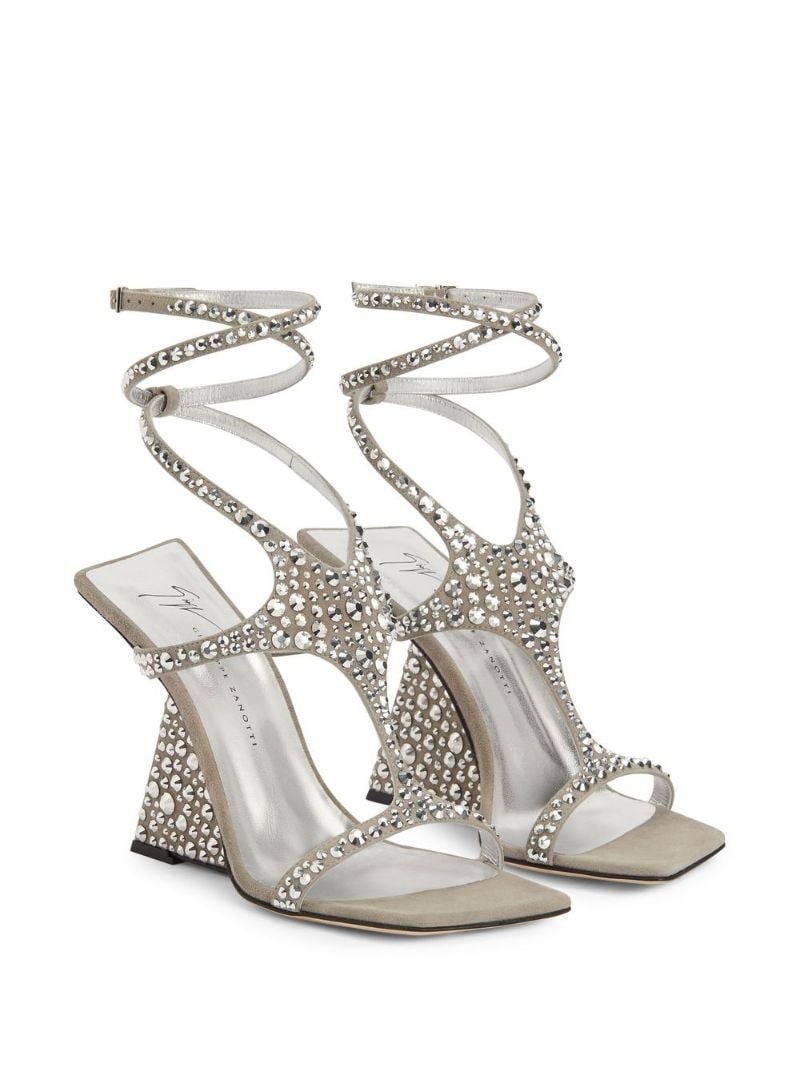 Tutankamon 105mm crystal-embellished sandals - 2