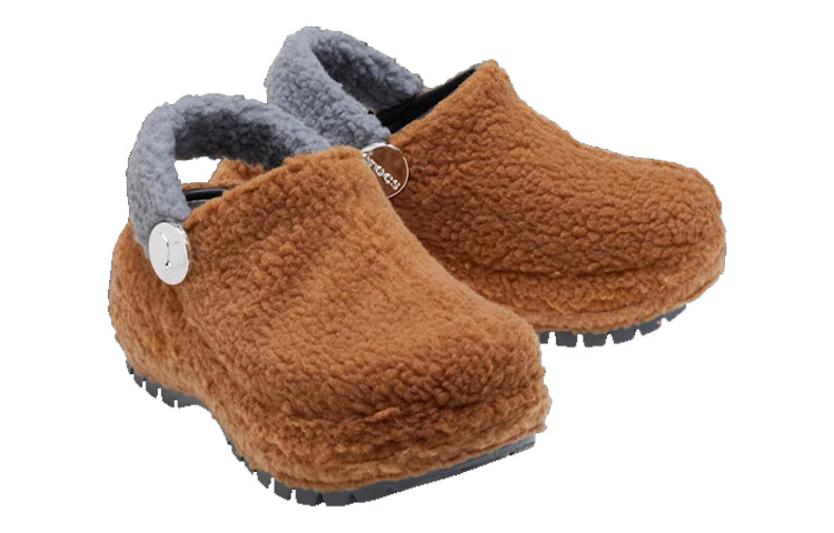 Crocs x Lil Nas Classic Mega Crush Crocs 'Brown Grey' 209508-088 - 3