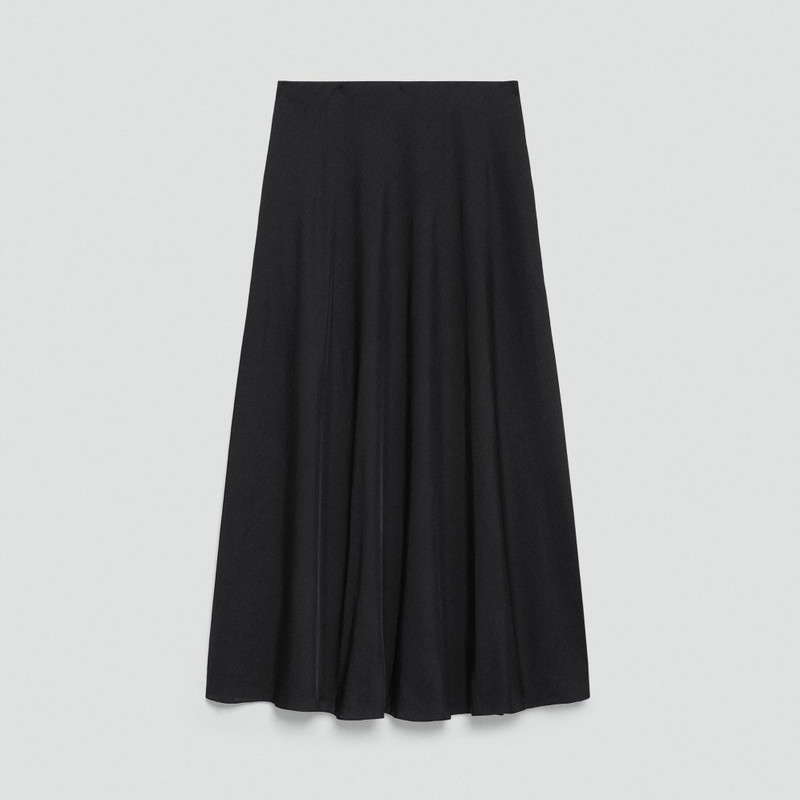 Fluid Pull-On Skirt in Washed Twill 1