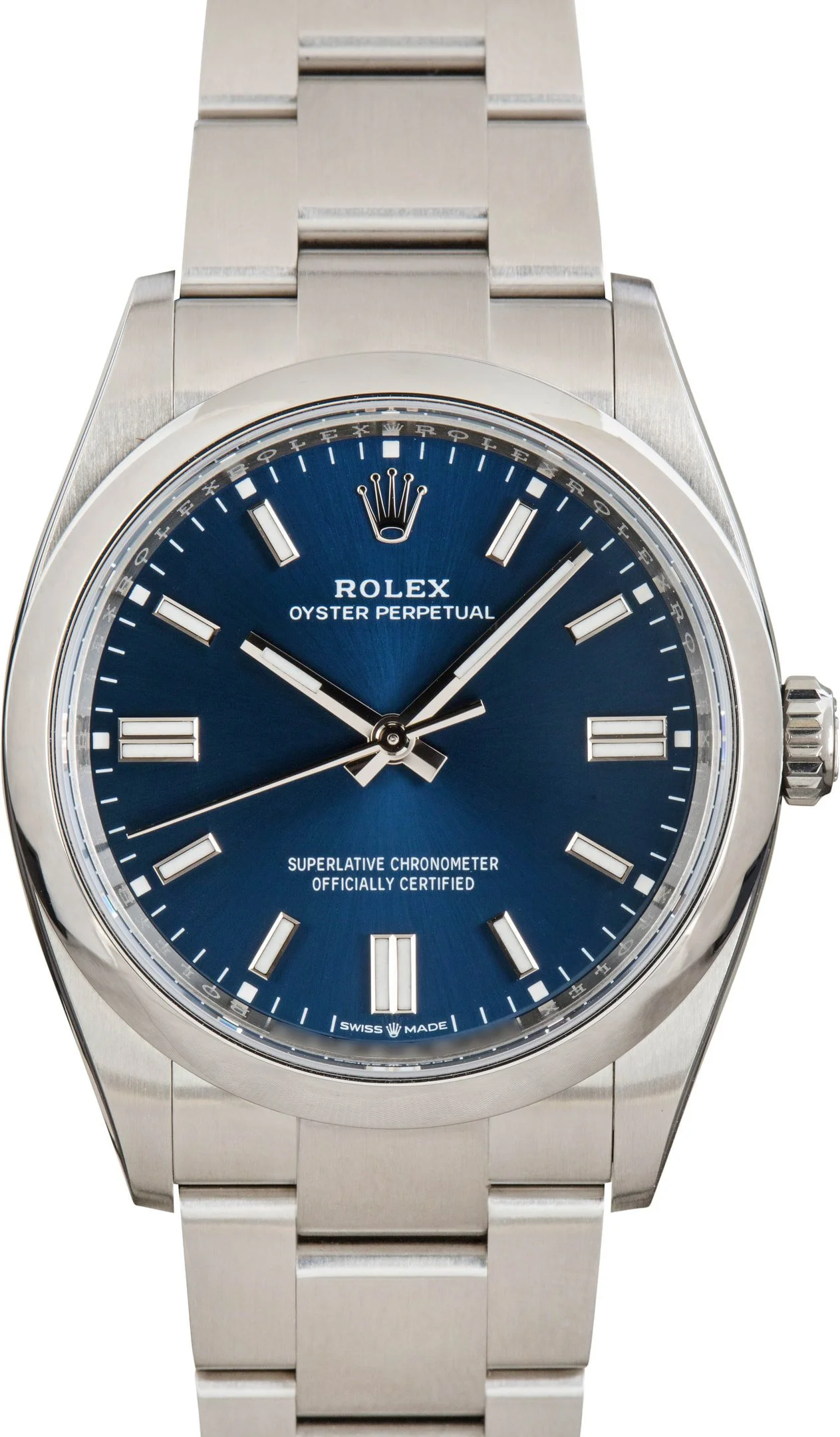 Used Rolex Oyster Perpetual Ref 126000 Blue Dial - 1