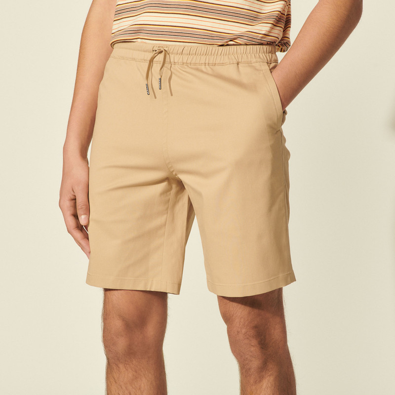 Cotton blend shorts 4