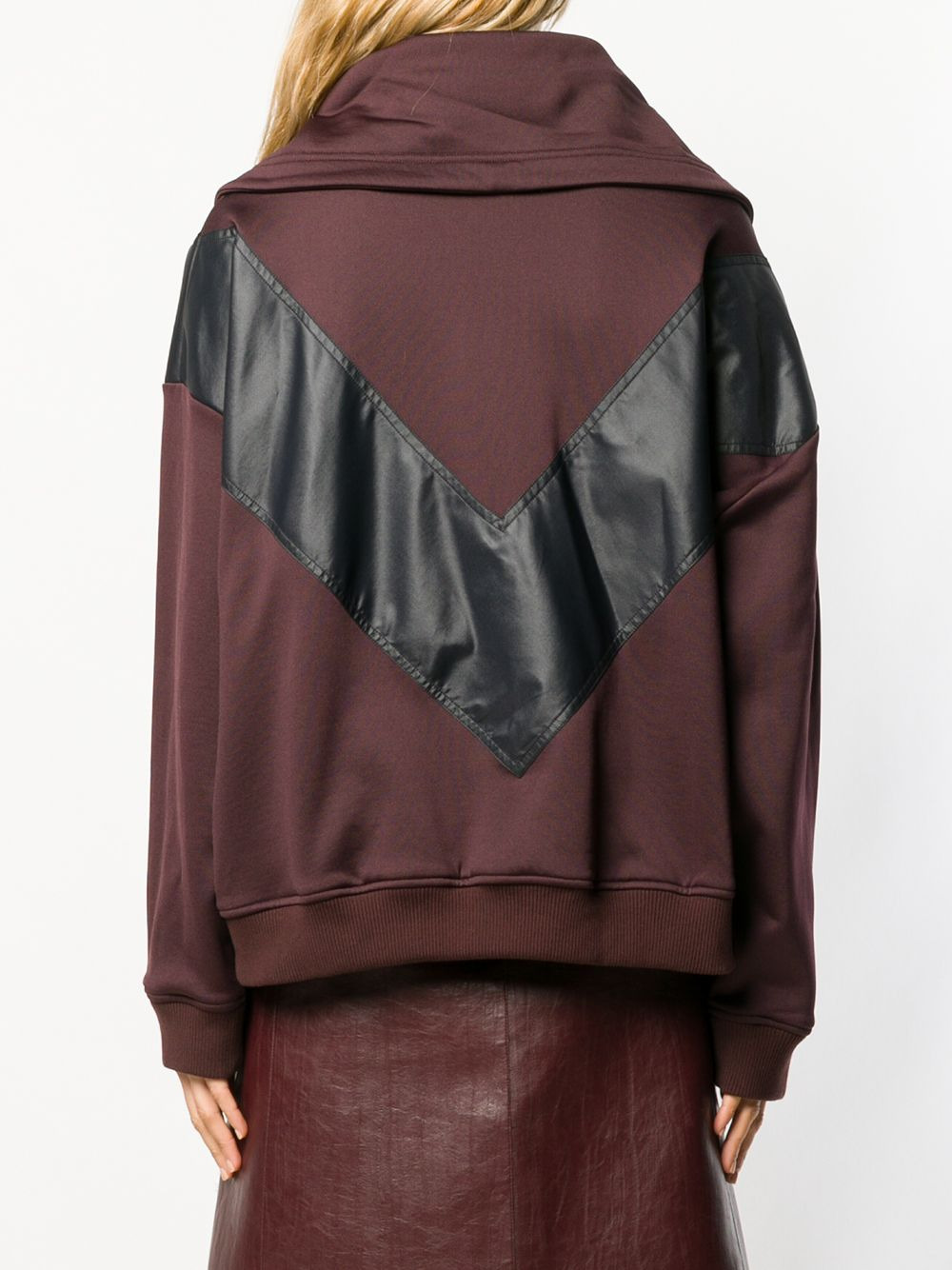 oversized collar jacket - 4
