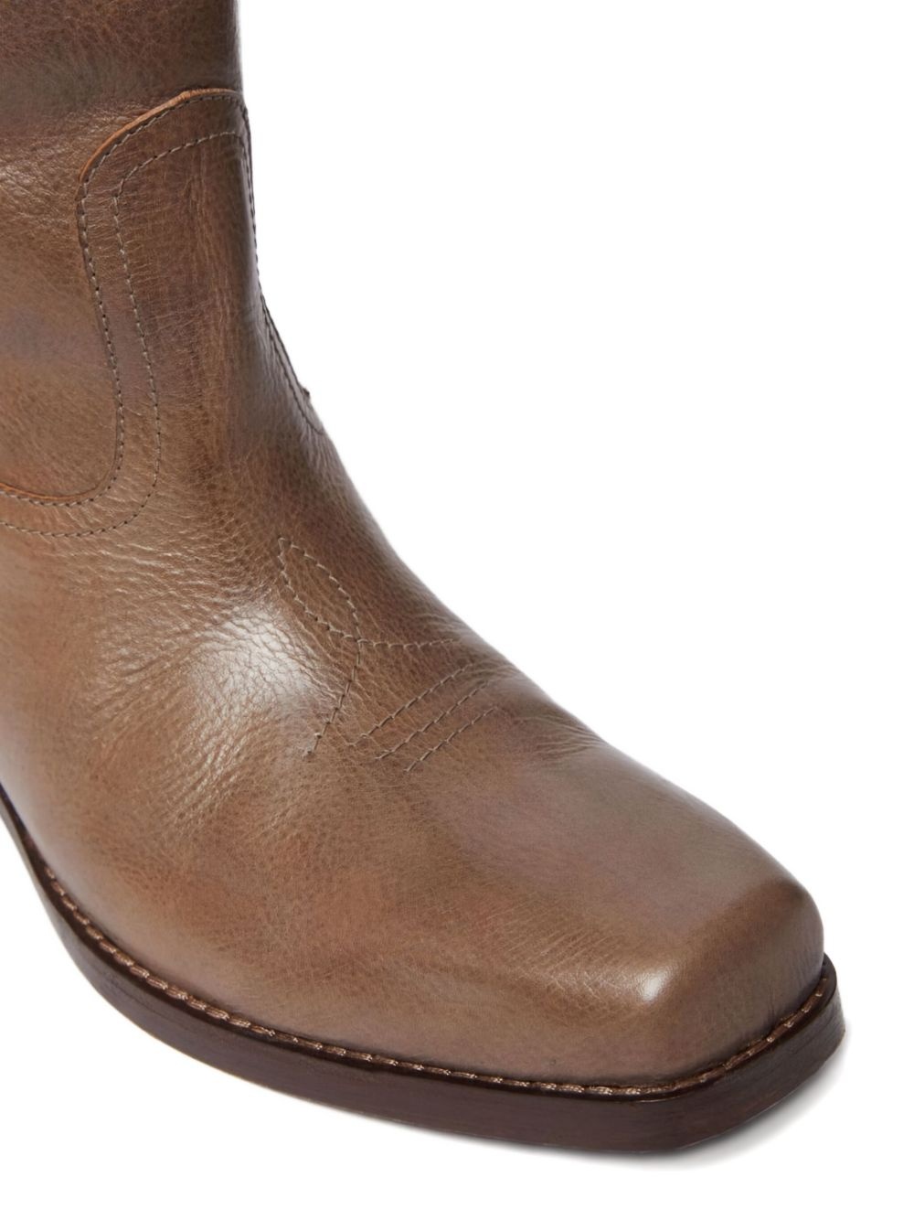 Ranch leather cowboy boots - 5