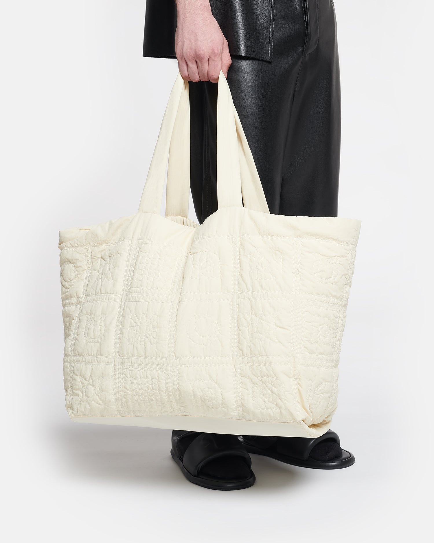 Quilted Tech-Poplin Tote - 6