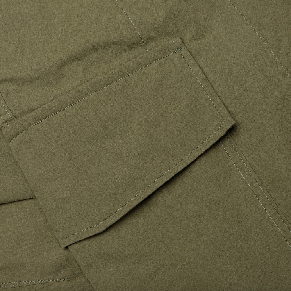 COMPACT COTTON CARGO PANTS - KHAKI - 5
