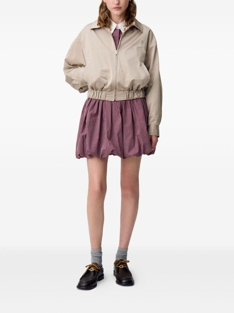 Claudie Pierlot logo-embroidered zip-up jacket outlook