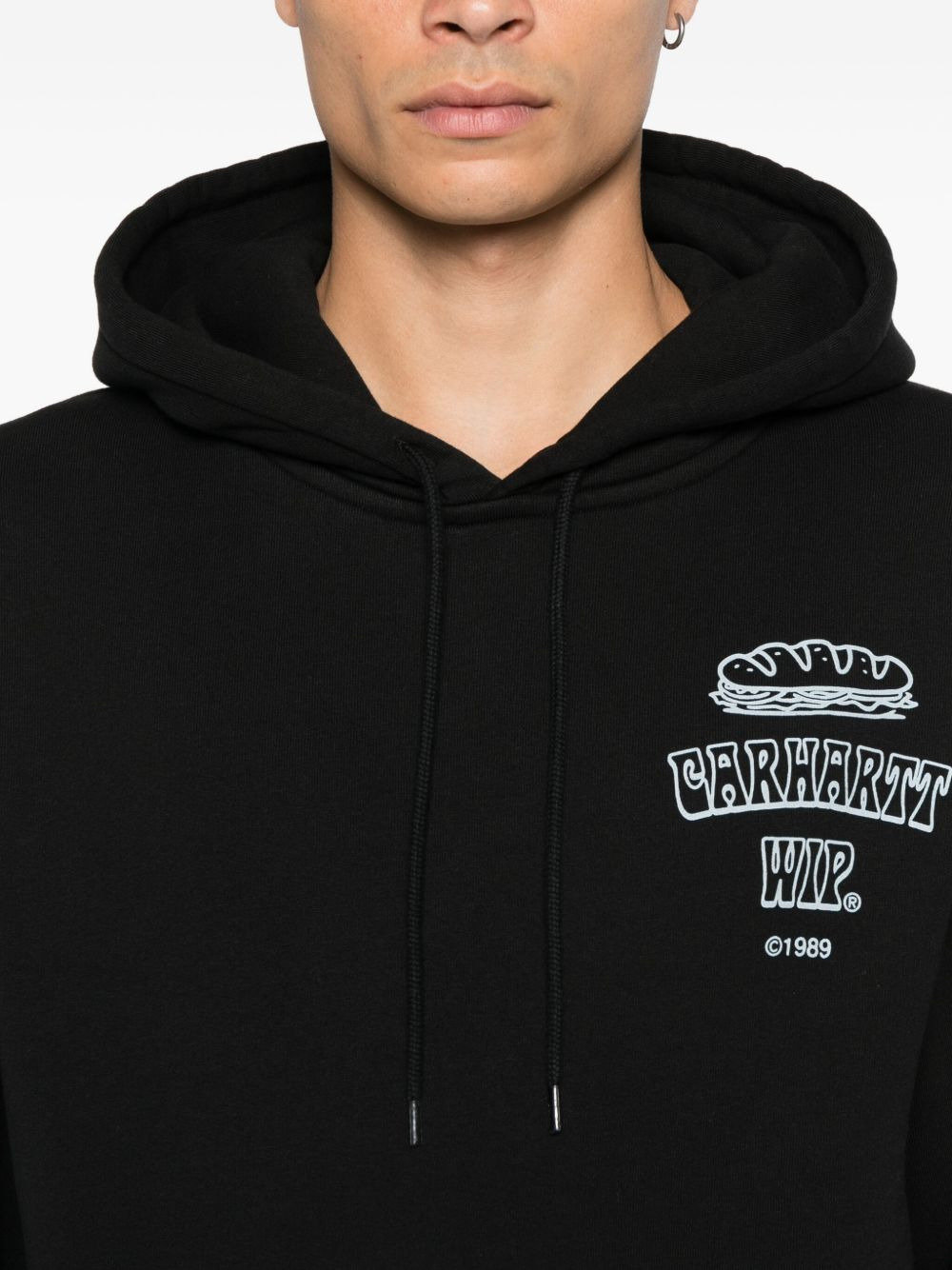 Sandwich logo-print hoodie - 5