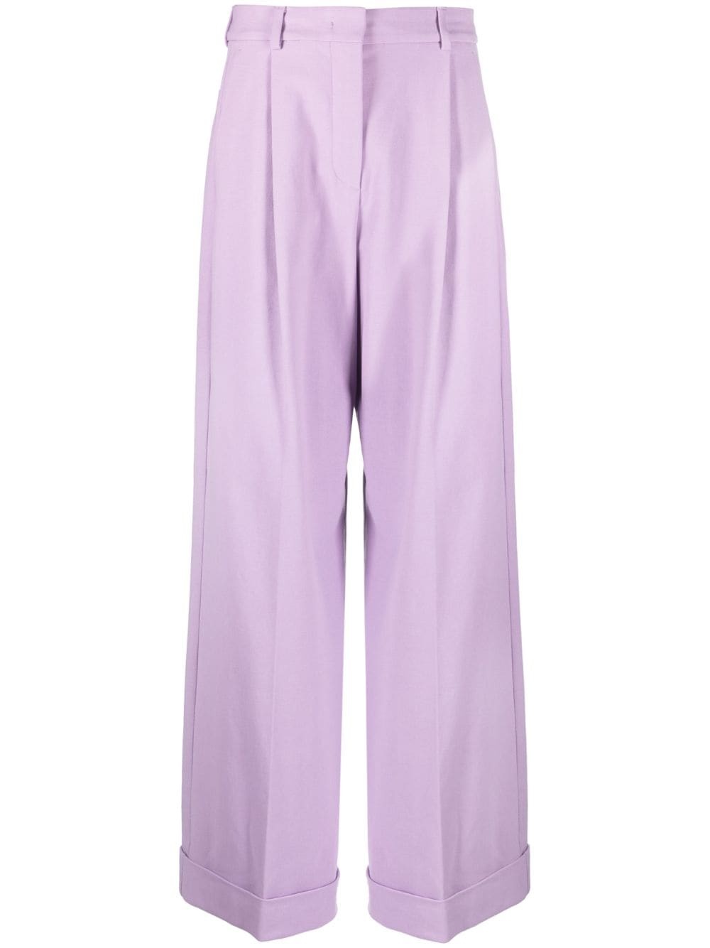 high-waisted wide-leg trousers - 1