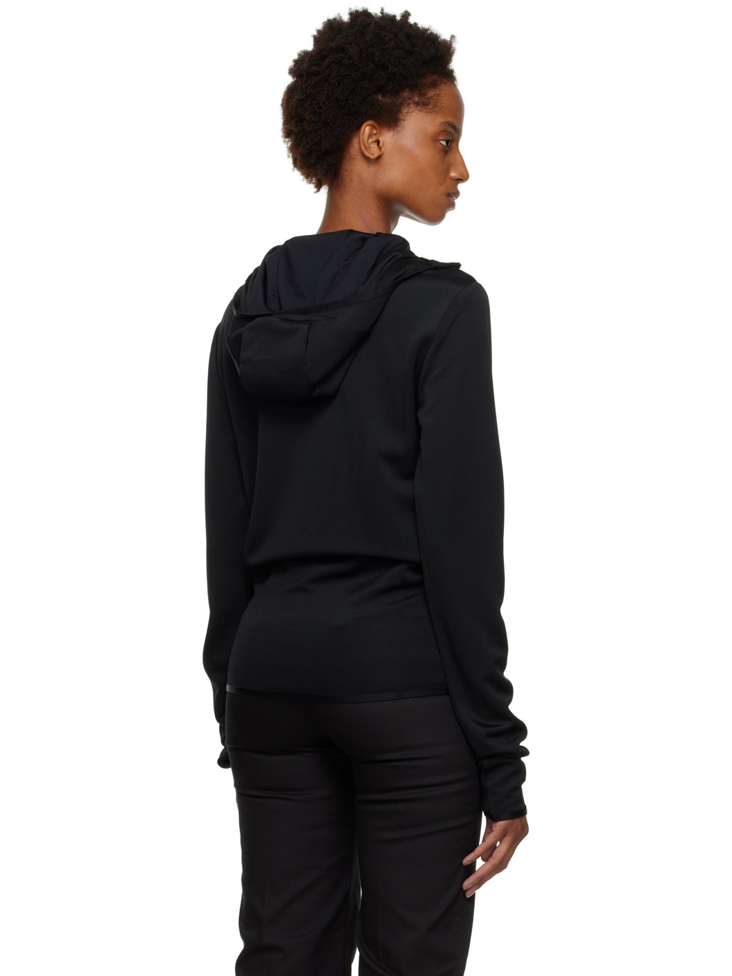 Black Half-Zip Hoodie - 3