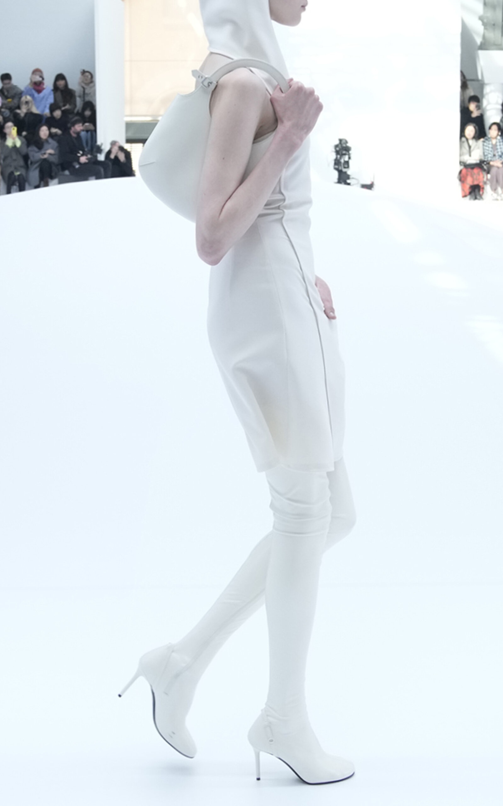 Oblique Space Mini Dress white - 3