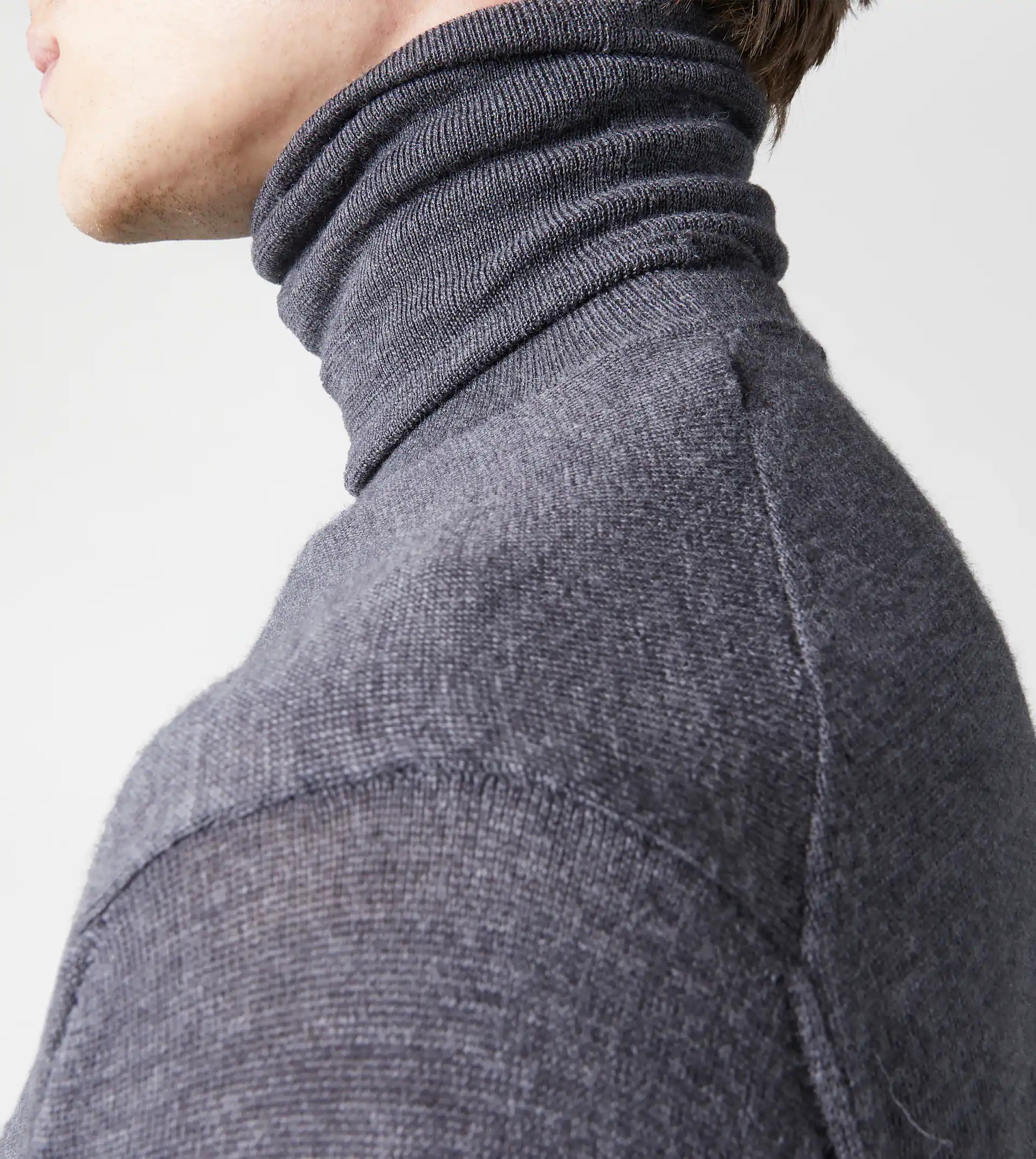 TURTLENECK SWEATER - GREY - 5