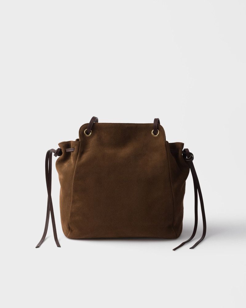 Prada Carry medium suede tote bag 3