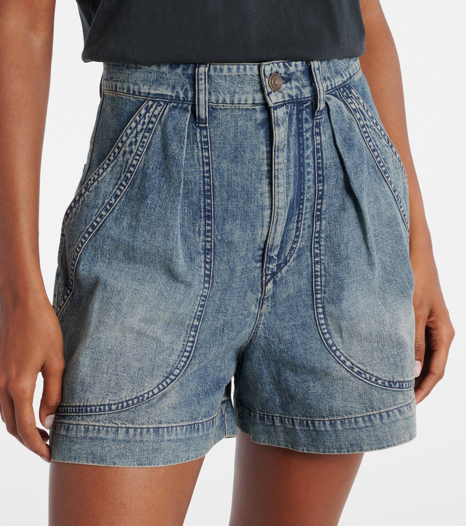 Denim shorts - 4