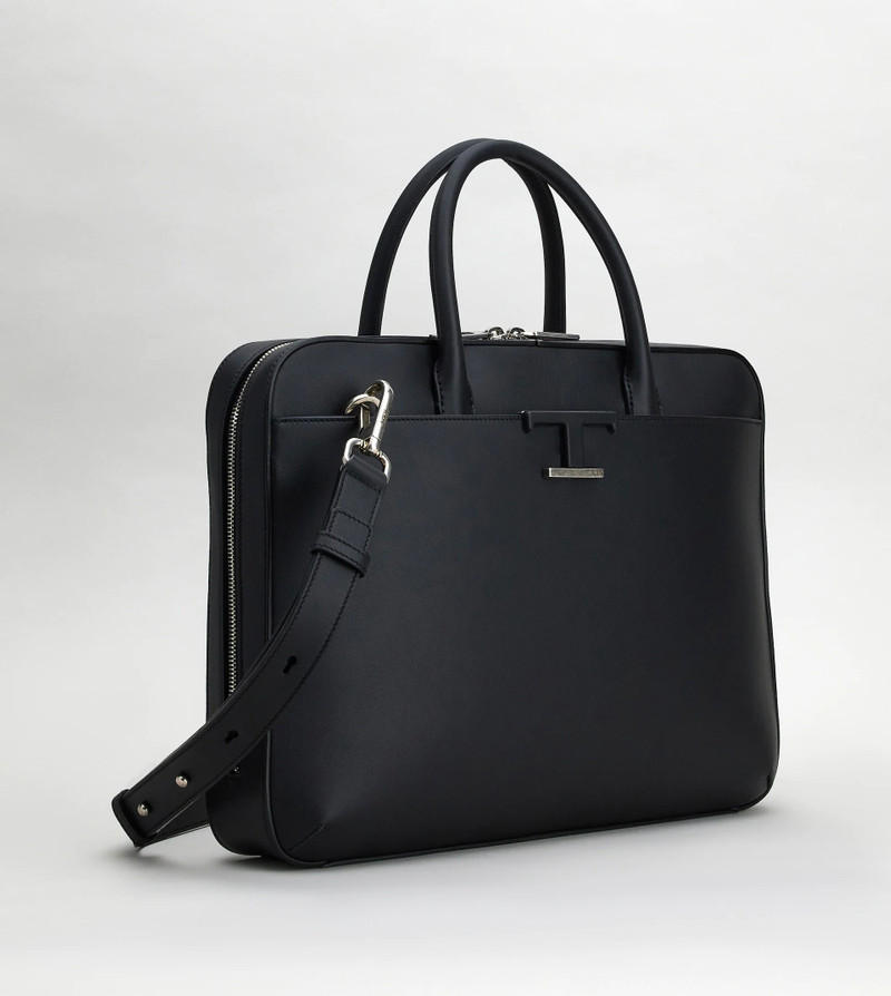 TIMELESS BRIEFCASE IN LEATHER MEDIUM - BLACK 3