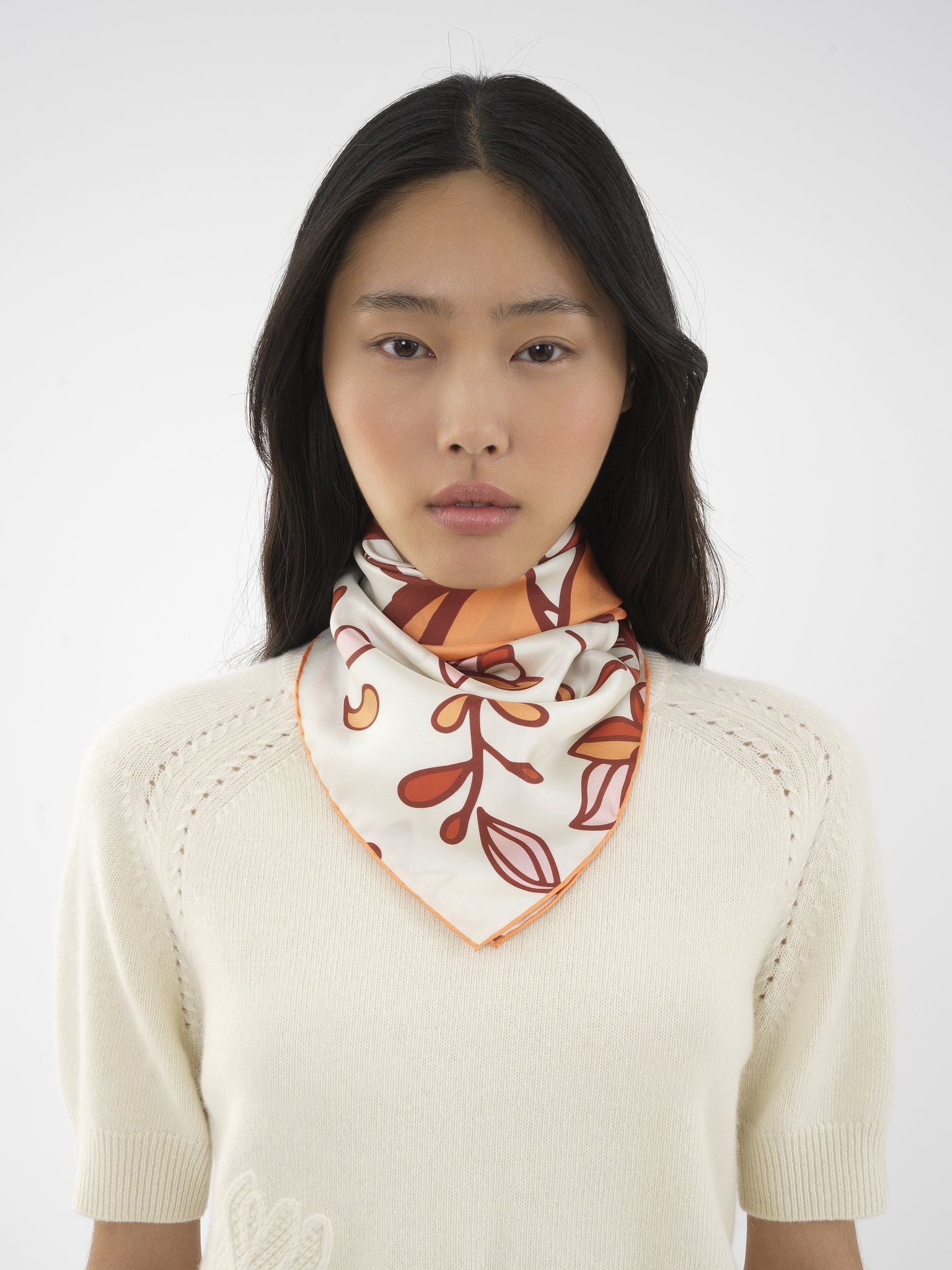 PRINTED SQUARE SCARF - 2