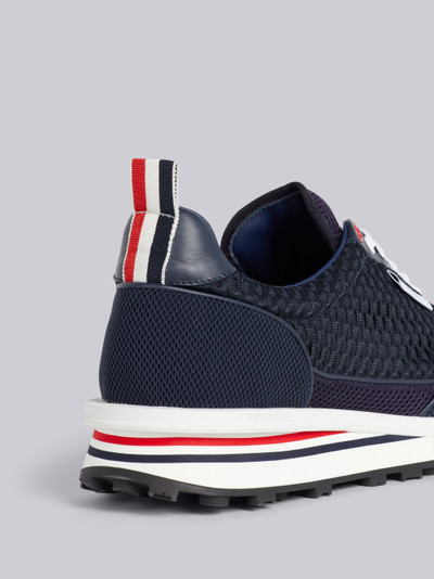 Thom Browne Navy Heavy Athletic Mesh Tech Runner outlook