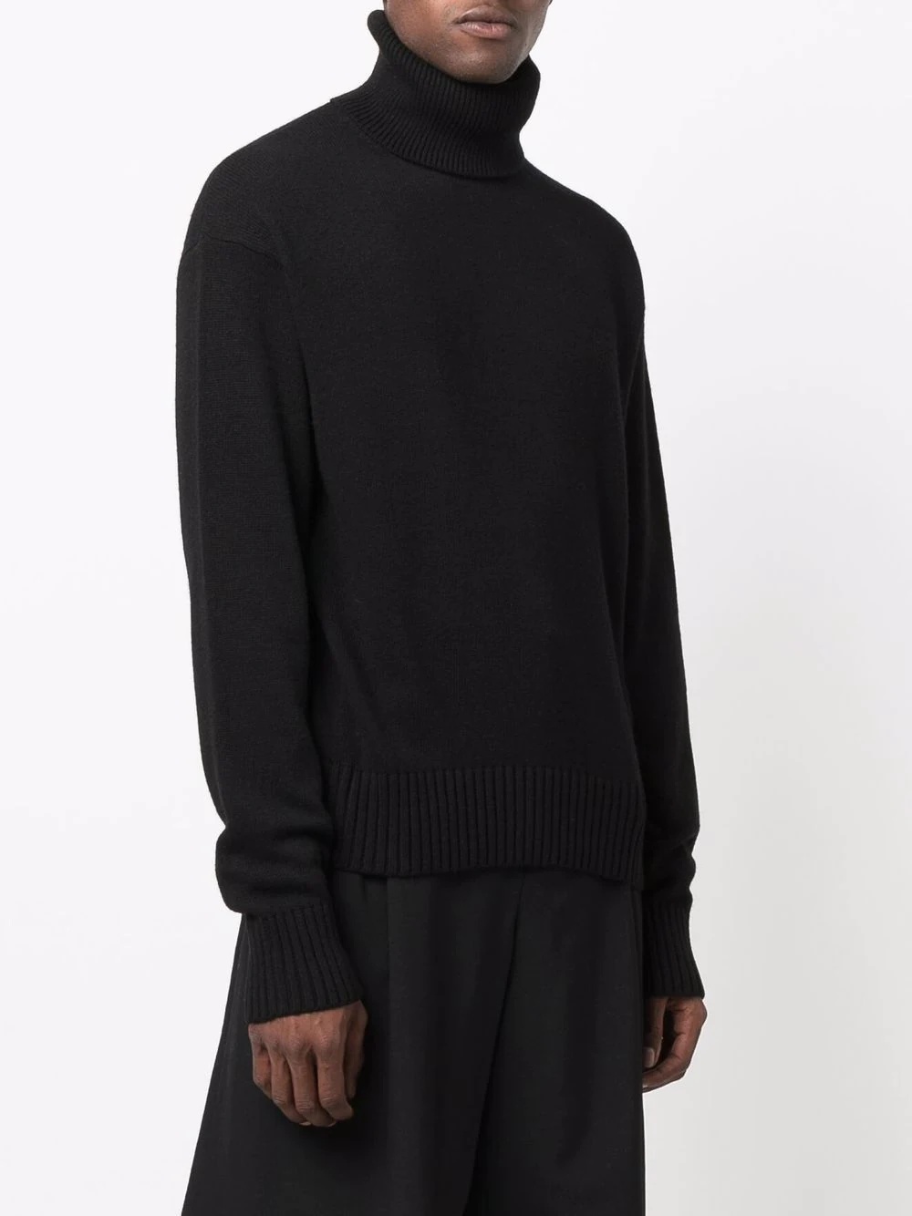 knitted turtleneck jumper - 3