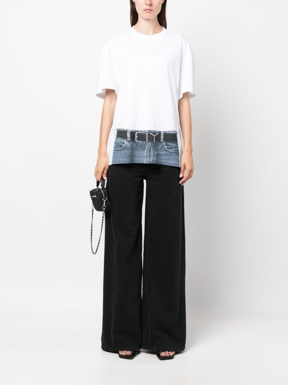 Trompe L'Oeil Belt-print T-shirt - 2