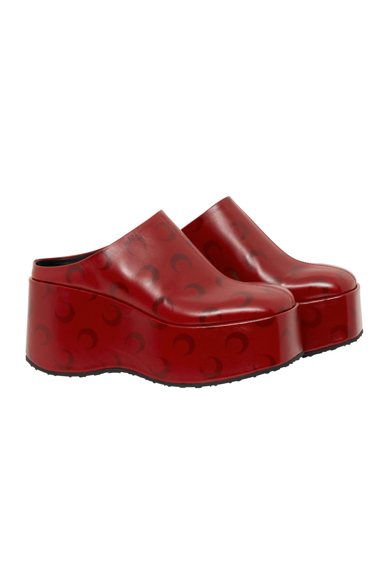 Marine Serre Moon Airbrushed Leather Ms Clog outlook