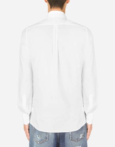 Dolce & Gabbana Cotton Martini-fit shirt with crystal detailing outlook