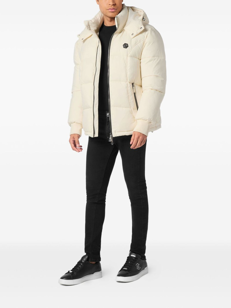 PHILIPP PLEIN hooded puffer jacket outlook