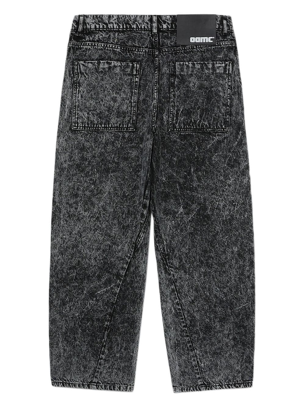 acid-wash straight-leg jeans - 6